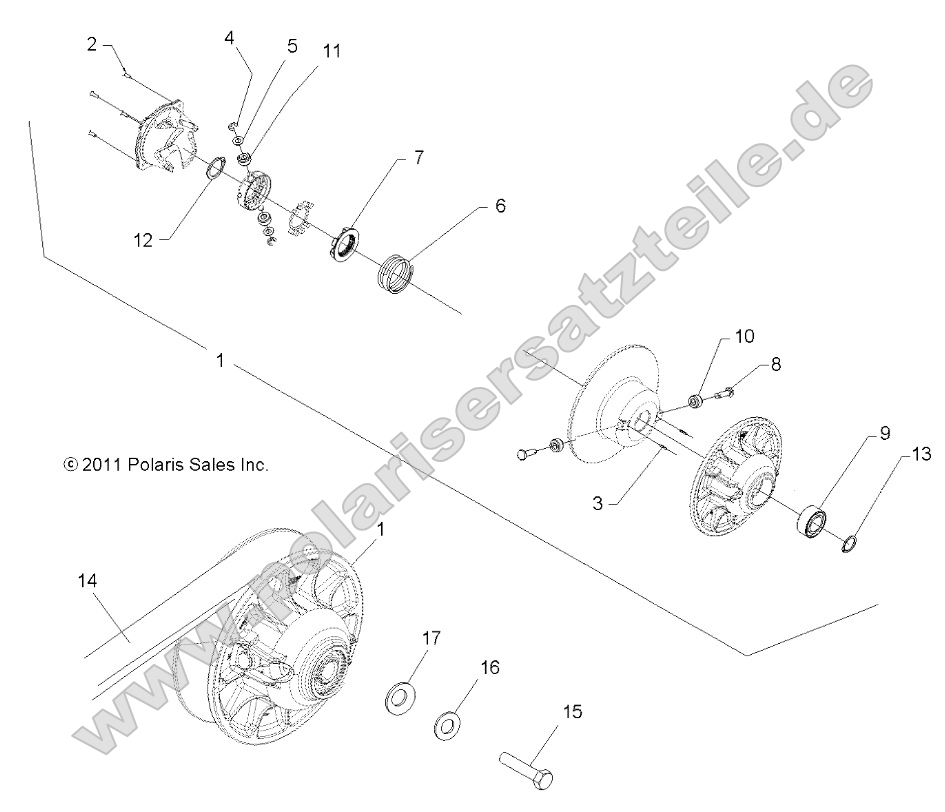 Drive Train, Secondary Clutch