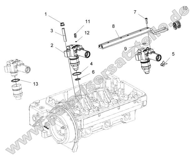 Engine, Fuel Injection Pump, Delivery Pipe