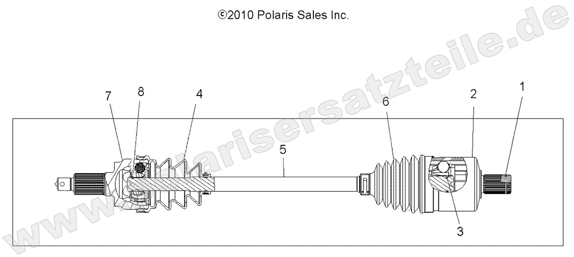 DRIVE TRAIN, DRIVE SHAFT, FRONT DRIVE TRAIN, DRIVE SHAFT, FRONT