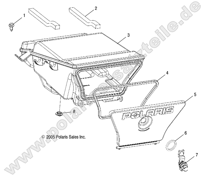 STORAGE BOX, REAR STORAGE BOX, REAR