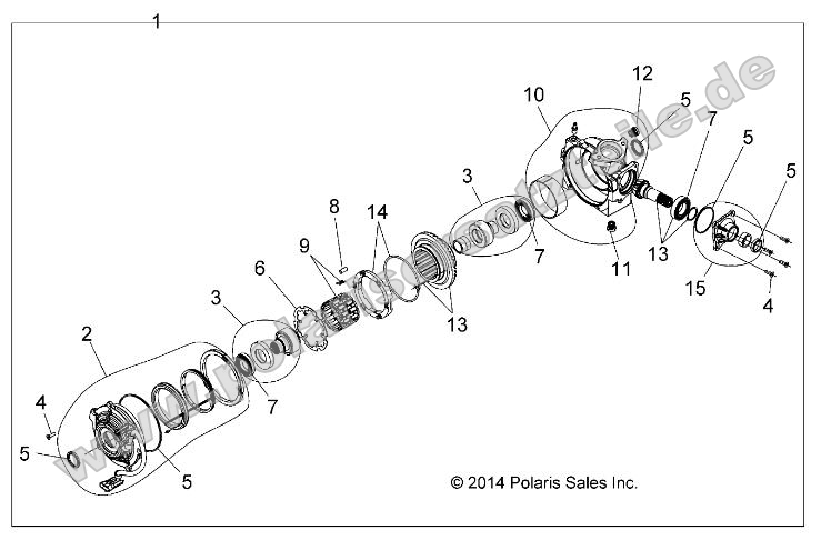 Drive Train, Front Gearcase Internals