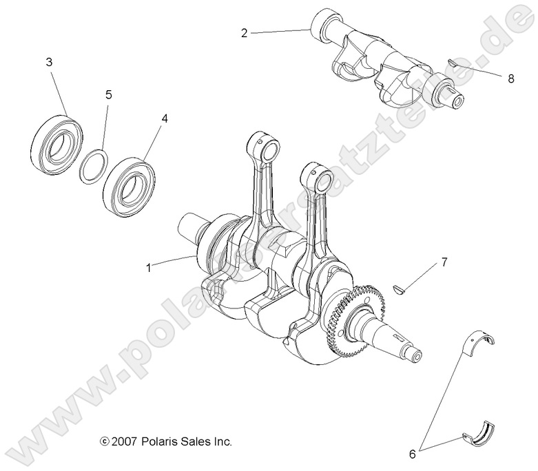 ENGINE, CRANKSHAFT and BALANCE SHAFT