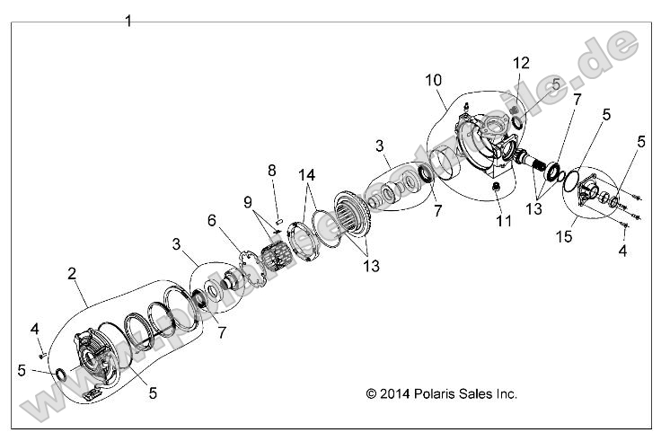 Drive Train, Front Gearcase Internals