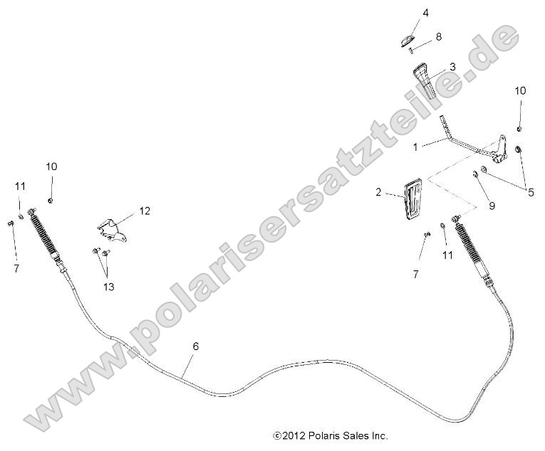 Drive Train, Shift Lever and Cable