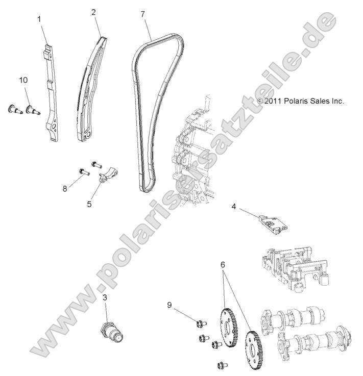 Engine, Cam Chain and Sprocket