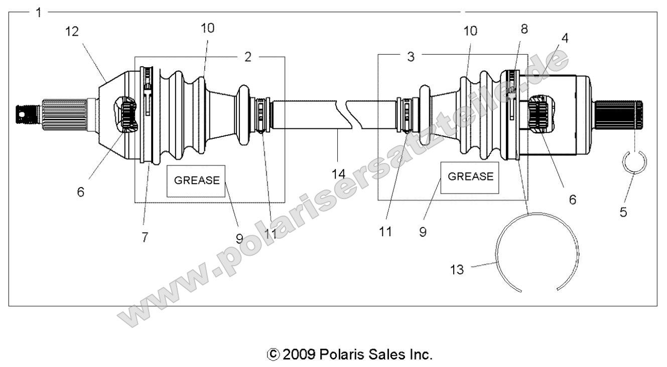 Drive Train, Front Drive Shaft Drive Train, Front Drive Shaft