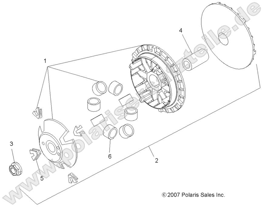 DRIVE TRAIN, PRIMARY CLUTCH DRIVE TRAIN, PRIMARY CLUTCH