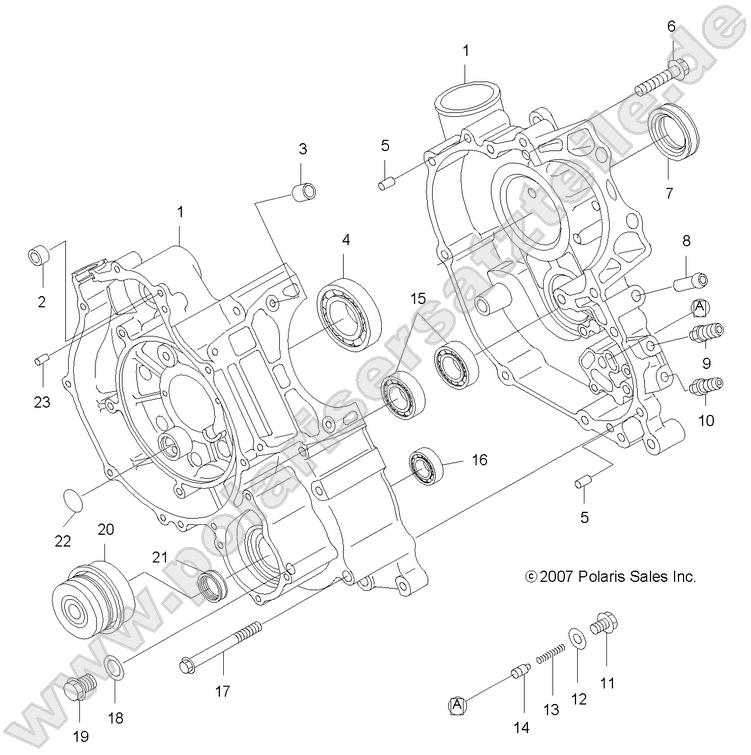 ENGINE, CRANKCASE ENGINE, CRANKCASE