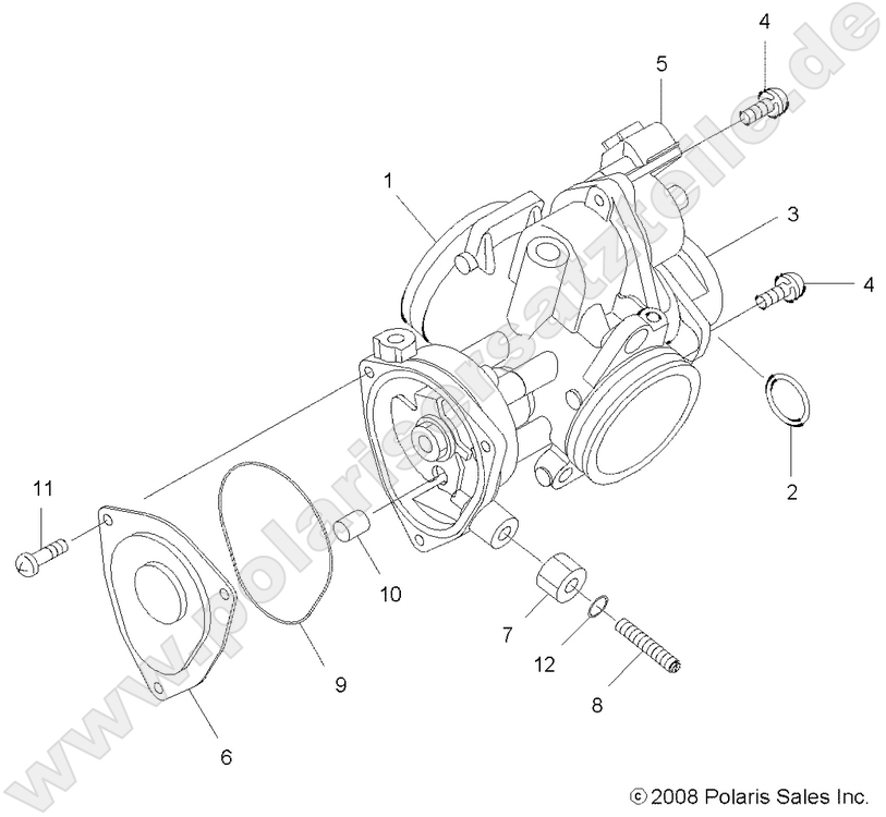 ENGINE, THROTTLE BODY ENGINE, THROTTLE BODY