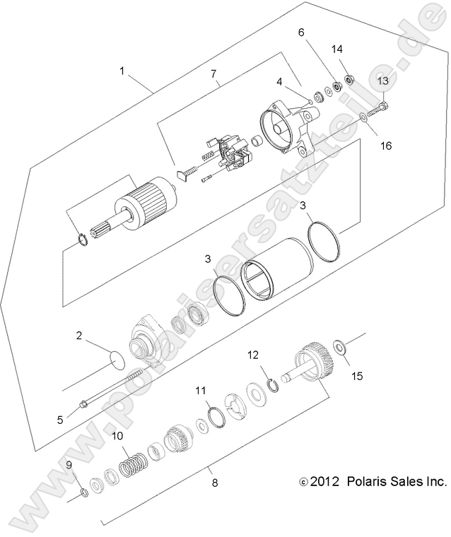 ENGINE, STARTING SYSTEM (Built 4/09/12 and After)