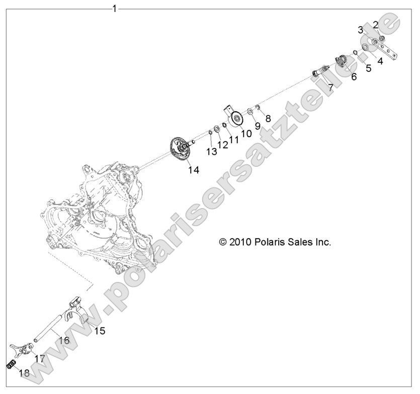 Drive Train, Main Gearcase Shift Forks