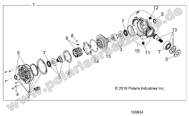 Drive Train, Front Gearcase Internals Drive Train, Front Gearcase Internals