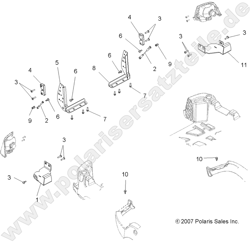 BODY, TAILGATE BRACKETS BODY, TAILGATE BRACKETS