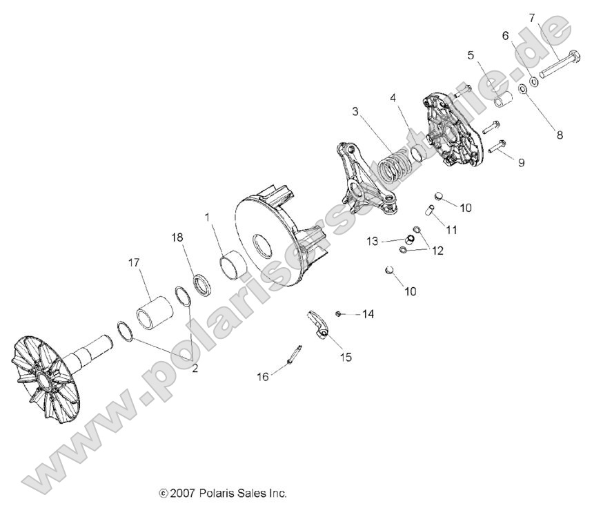 DRIVE TRAIN, PRIMARY CLUTCH