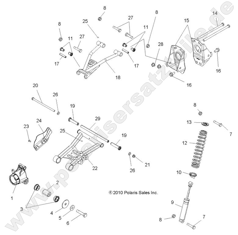 SUSPENSION, REAR SUSPENSION, REAR