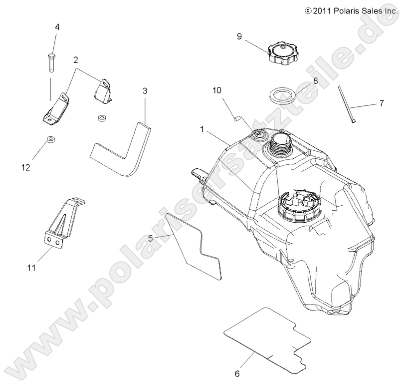 BODY, FUEL TANK ASM.