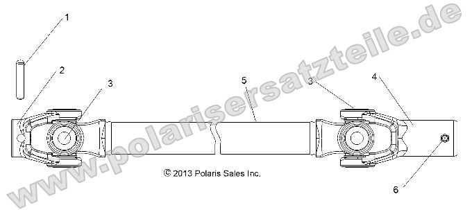 Drive Train, Front Prop Shaft Drive Train, Front Prop Shaft