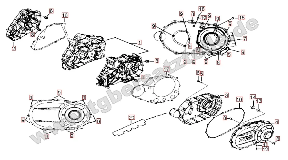 Motorgehäuse Motorgehäuse