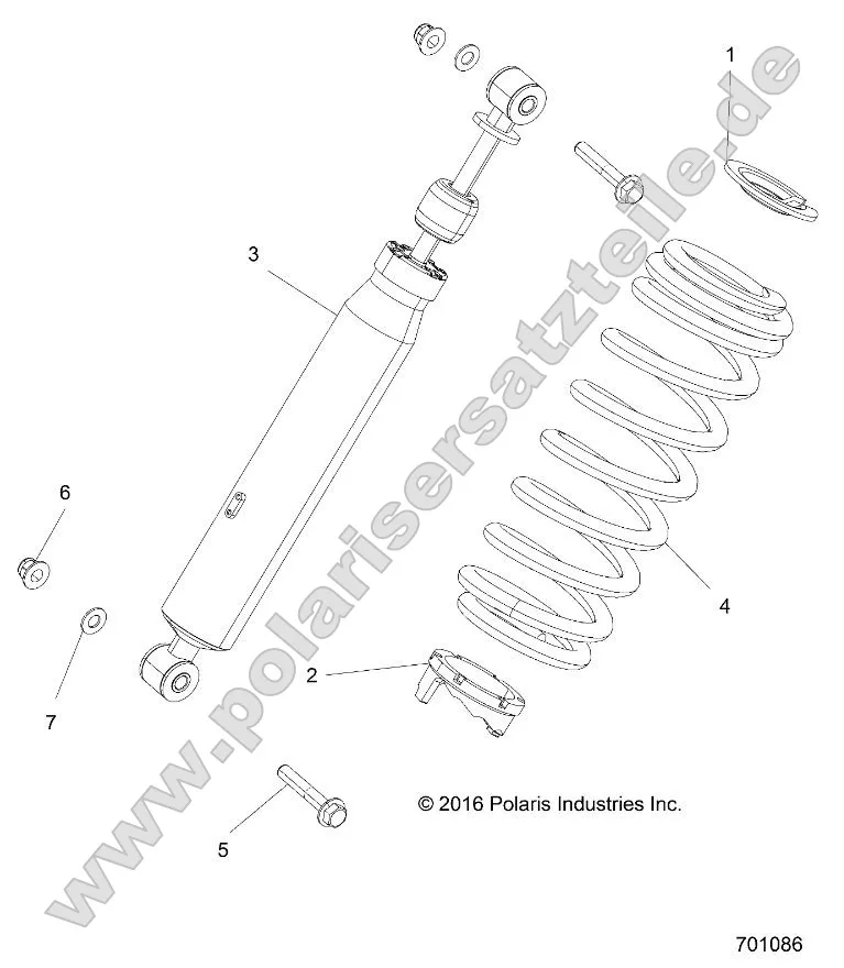 Suspension, Front Shock Mounting (701086) Suspension, Front Shock Mounting (701086)