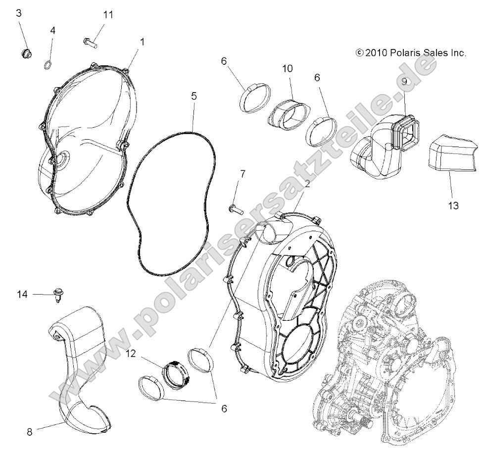 Body, Clutch Cover Body, Clutch Cover