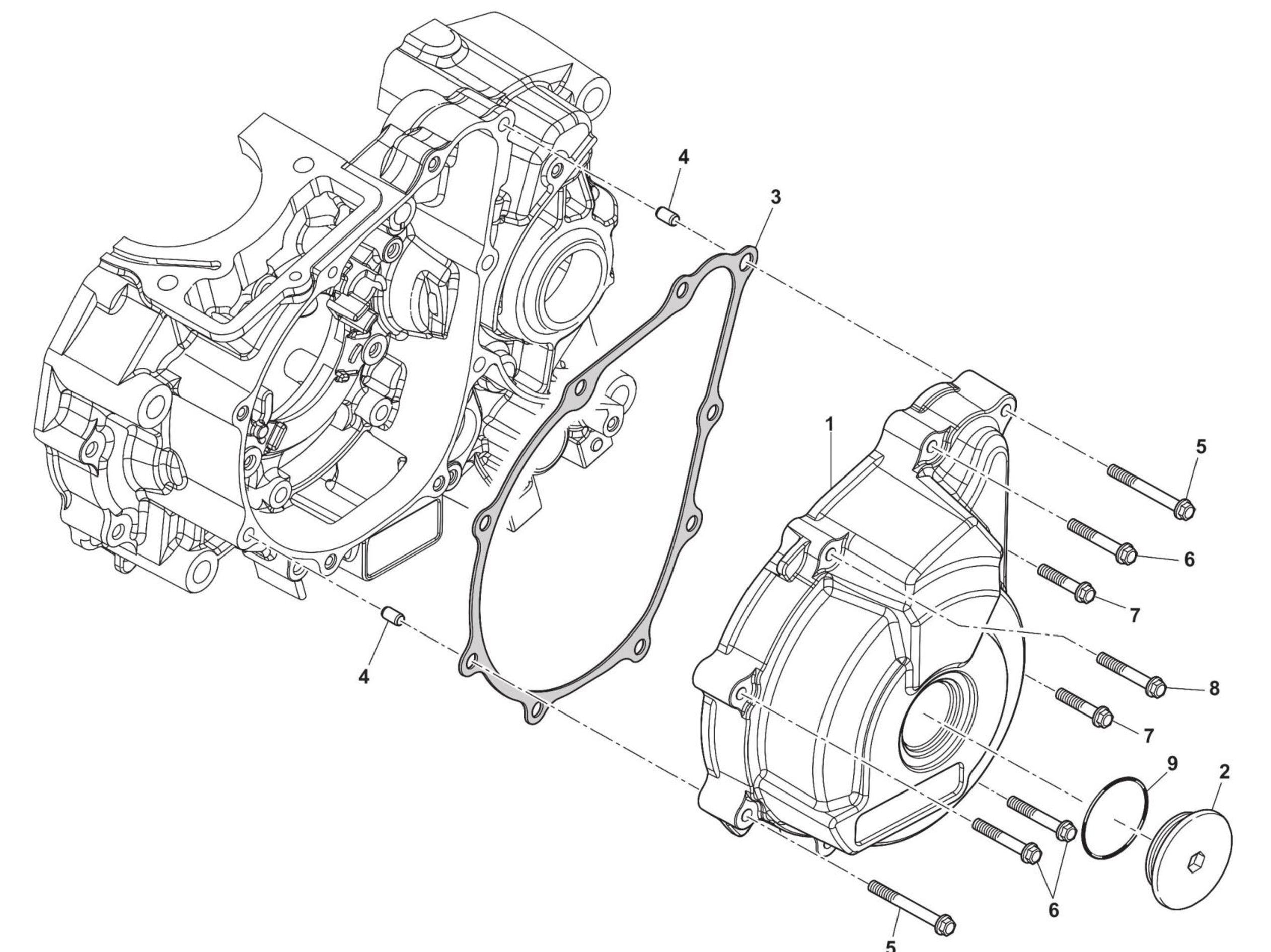 Motordeckel links Motordeckel links