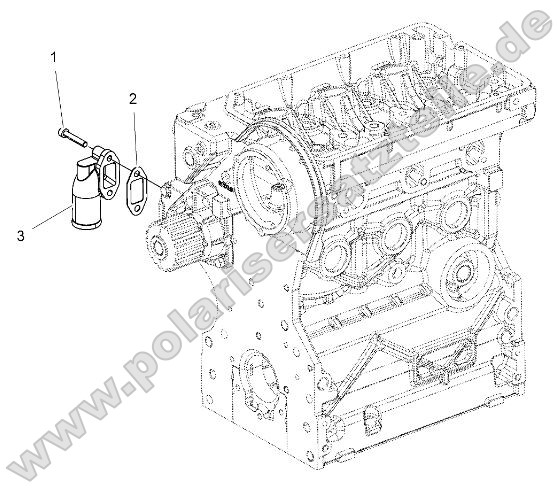 Engine, Water Inlet Flange Engine, Water Inlet Flange