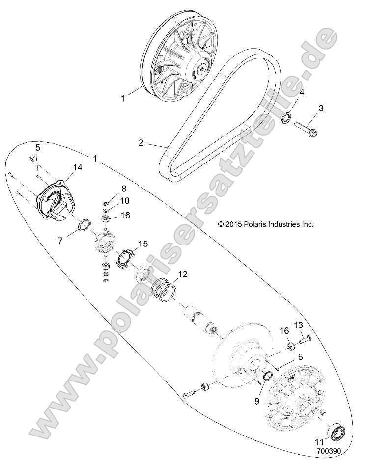 Drive Train, Clutch, Secondary, EBS Drive Train, Clutch, Secondary, EBS