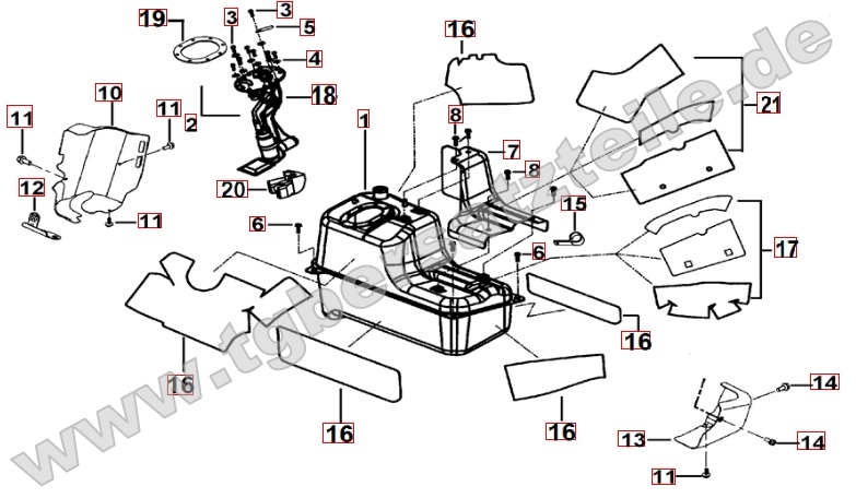 Hitzeschutz für Benzintank