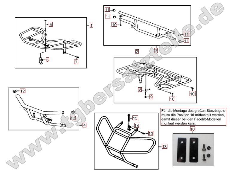 Gepäckträger vorne und hinten