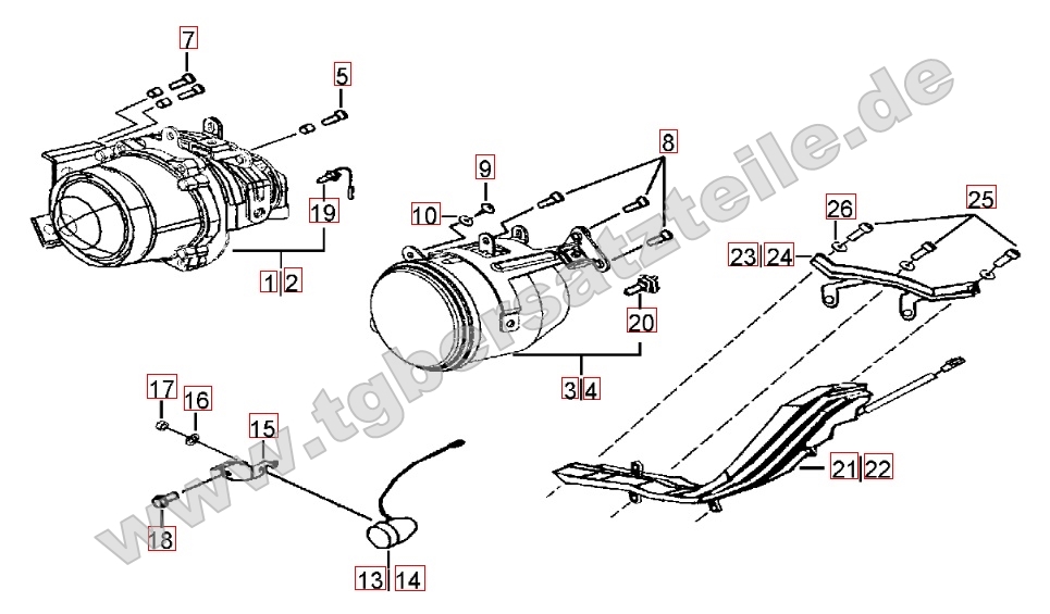 Scheinwerfer - Blinker vorne
