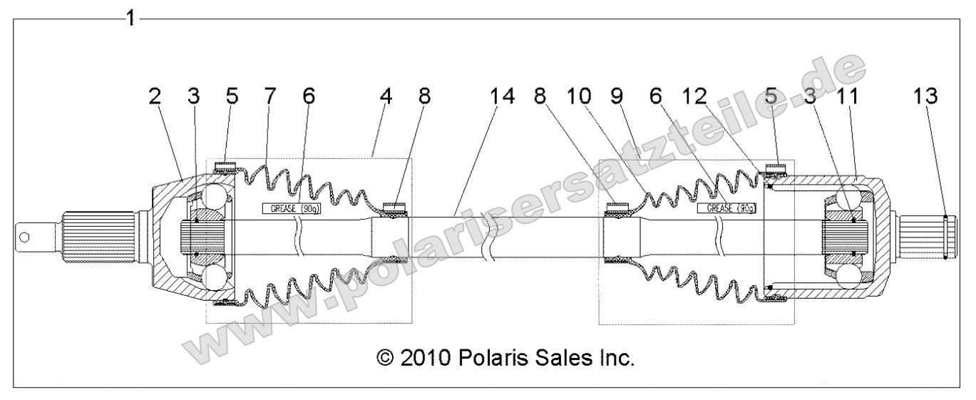 Drive Train, Front Drive Shaft Drive Train, Front Drive Shaft