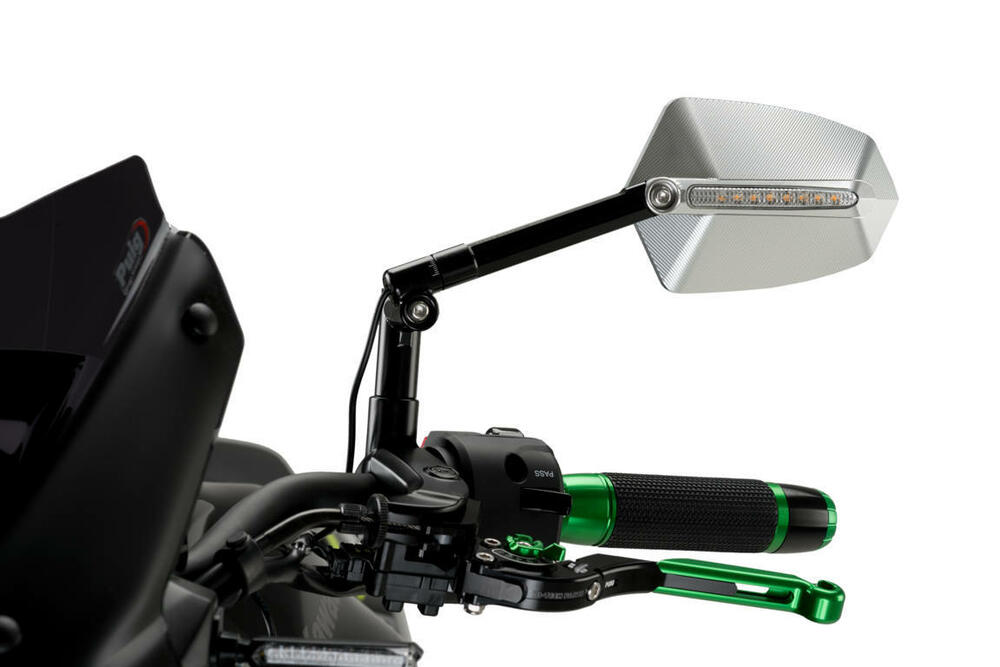 PUIG SPIEGEL MOD. GTI HOMOLOG. LINKS C/SCHWARZ-ALU - 016ND