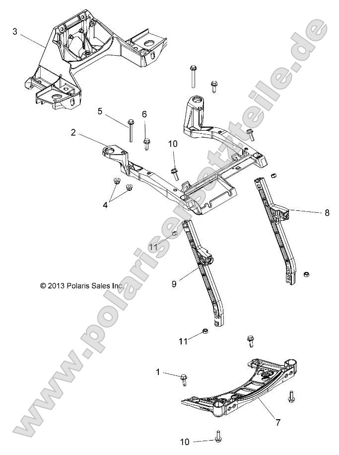 Body, Front Rack Support Body, Front Rack Support