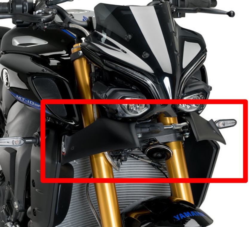 Puig_Naked_Front_Downforce_Spoiler___mattschwarz___Yamaha_MT_10_21471J_3 Puig Naked Front Downforce Spoiler - mattschwarz - Yamaha MT-10 /SP 2022-24  - 21471J