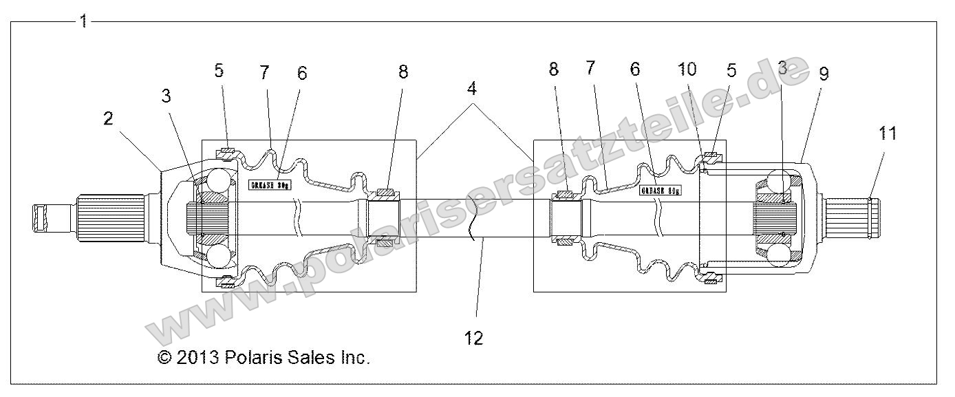Drive Train, Front Drive Shaft Drive Train, Front Drive Shaft