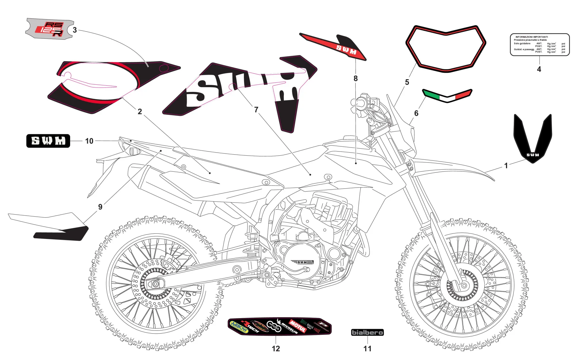 Aufkleber RS Enduro Factory