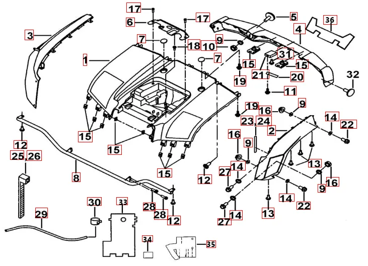 Heckverkleidung Heckverkleidung