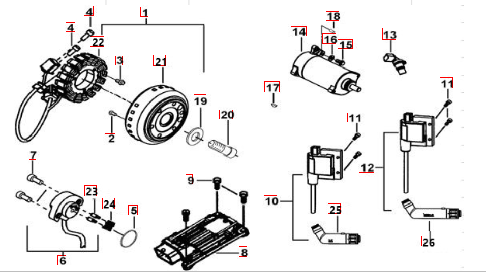 Lichtmaschine-Anlasser