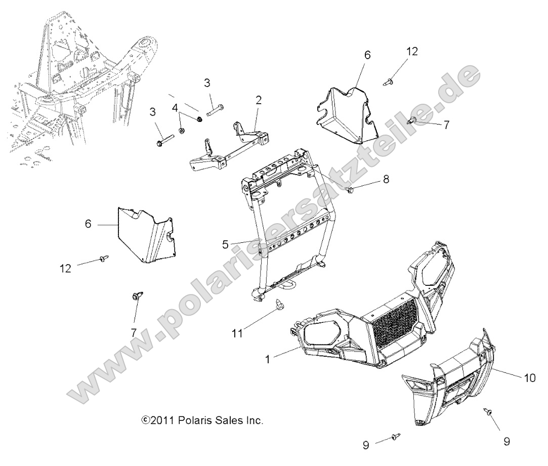 Body, Front Bumper and Mounting