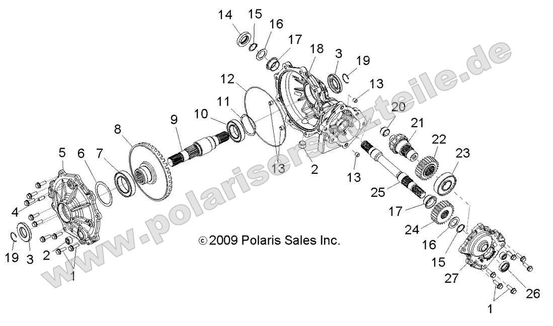 Drive Train, Mid Gearcase