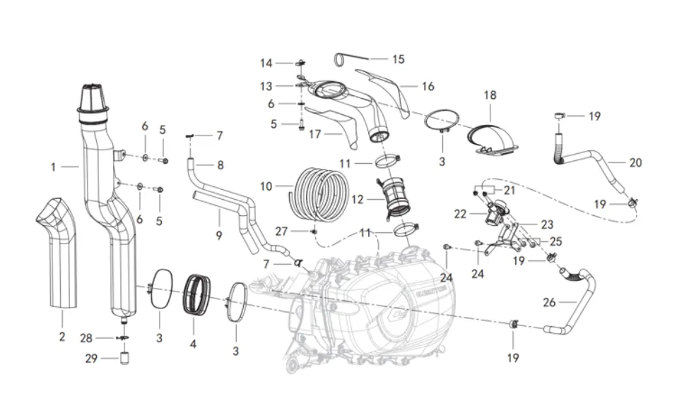 CVT Luftkühlsystem CVT Luftkühlsystem