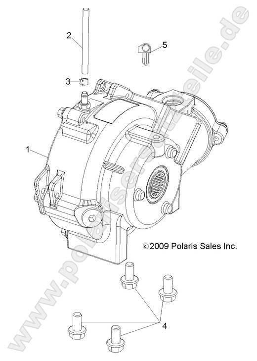 DRIVE TRAIN, FRONT GEARCASE MOUNTING
