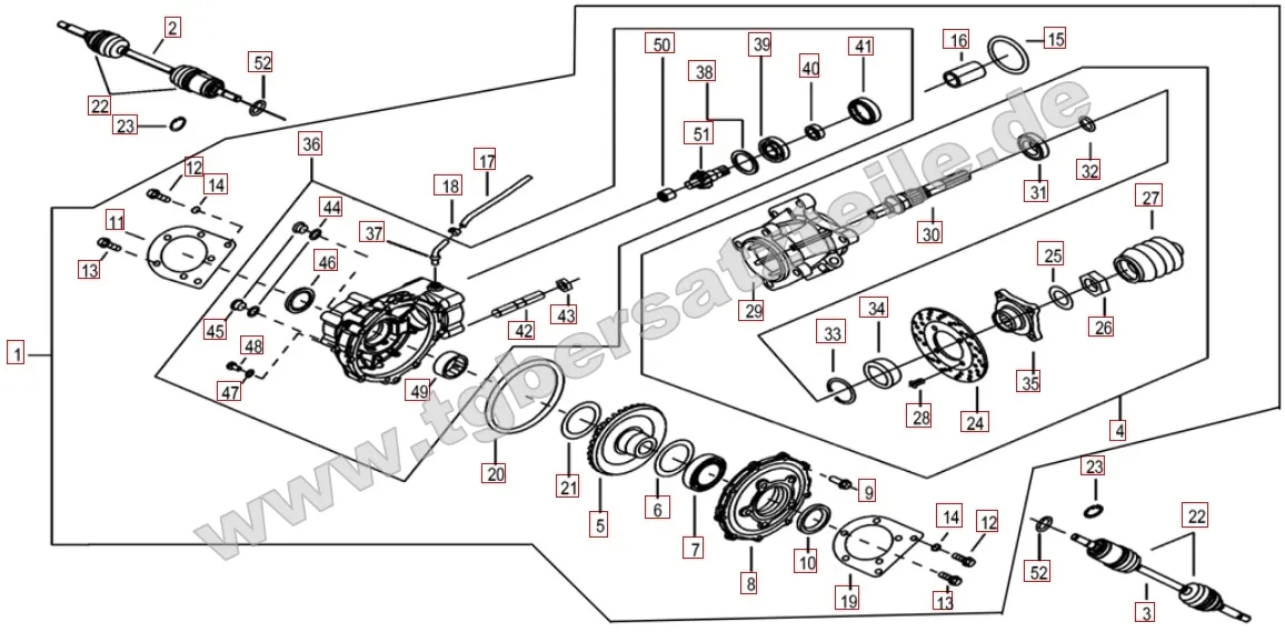 Differenzial hinten Differenzial hinten