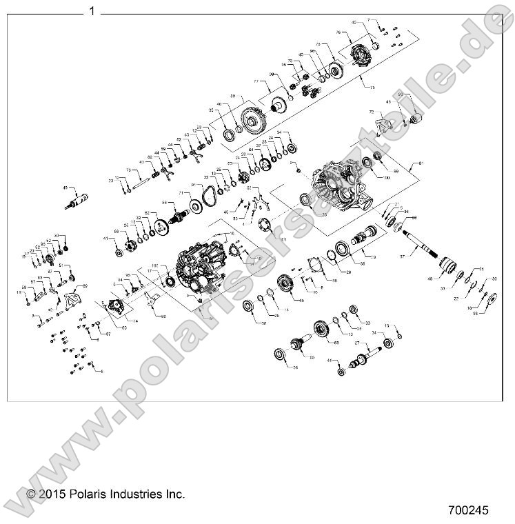 Drive Train, Main Gearcase (700245)