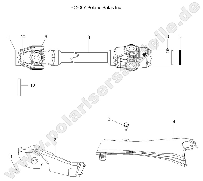 DRIVE TRAIN, FRONT PROP SHAFT DRIVE TRAIN, FRONT PROP SHAFT