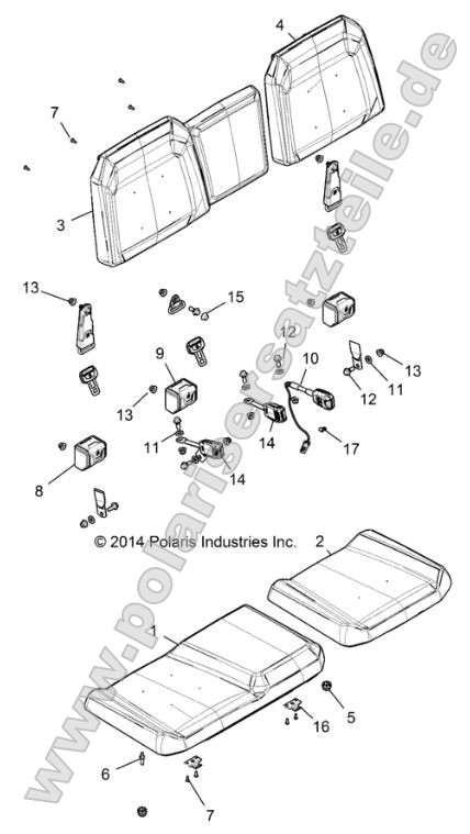Body, Seat, Slider Body, Seat, Slider