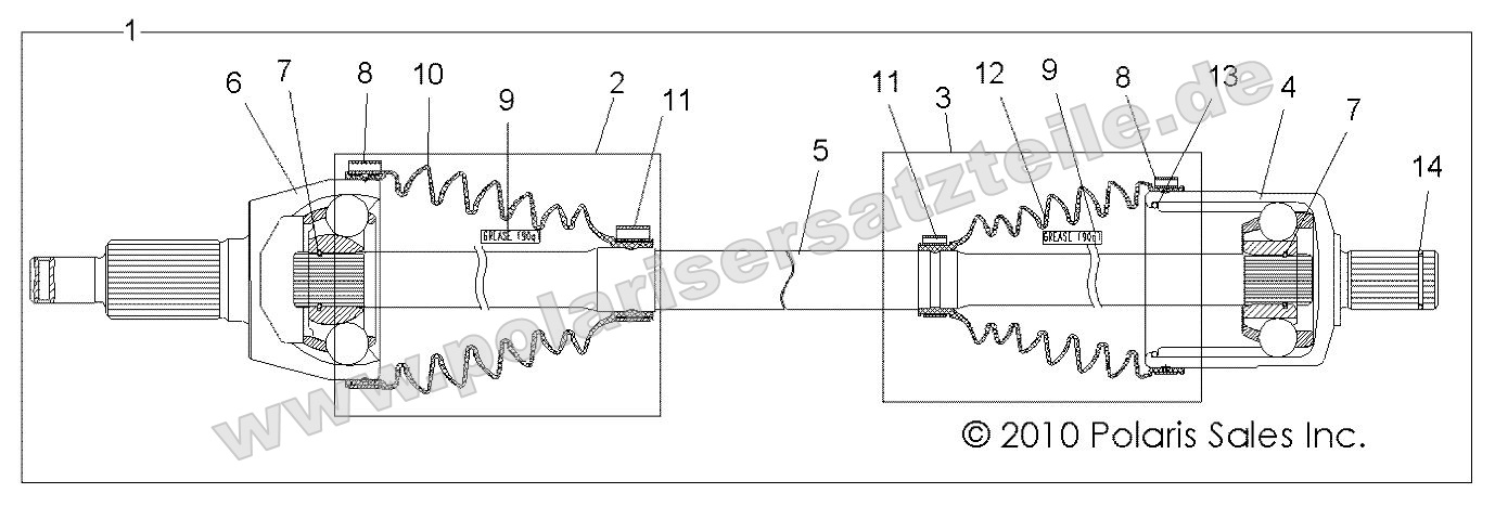 Drive Train, Front Drive Shaft Drive Train, Front Drive Shaft