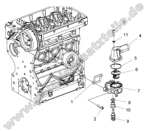 Engine, Thermostat Asm.