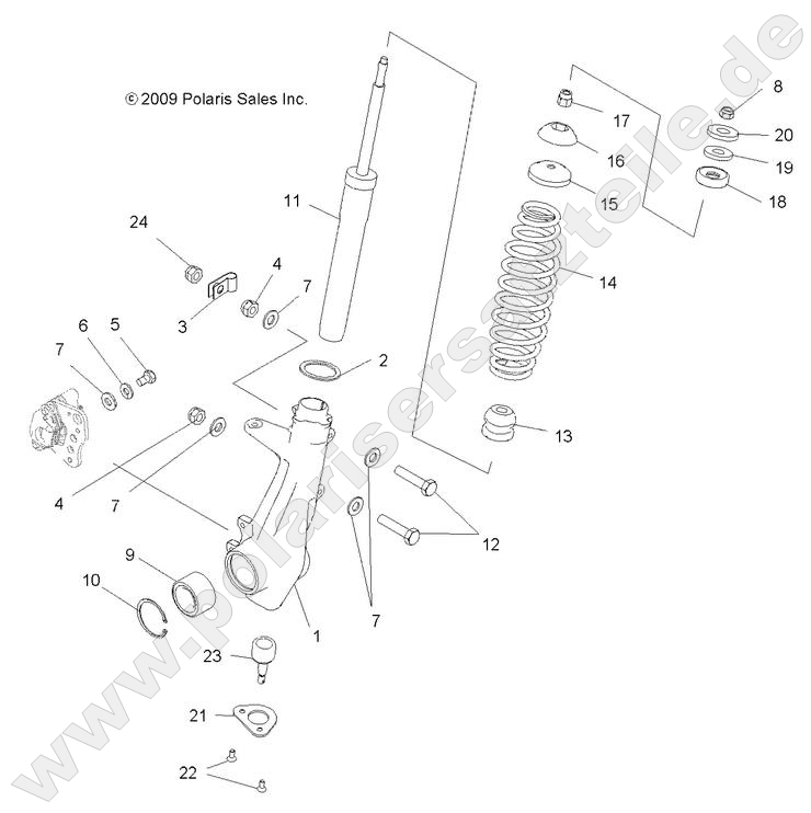 SUSPENSION, FRONT STRUT SUSPENSION, FRONT STRUT