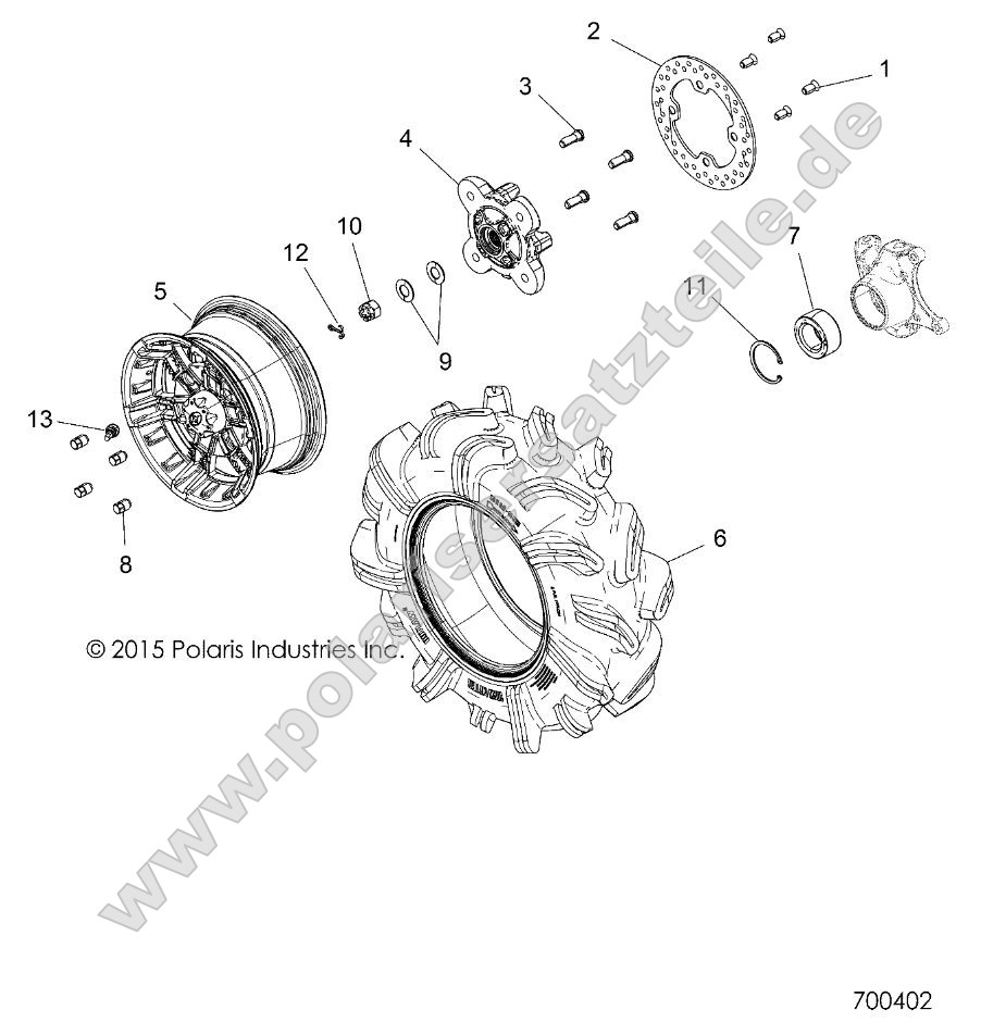 Wheels, Front (700402) Wheels, Front (700402)